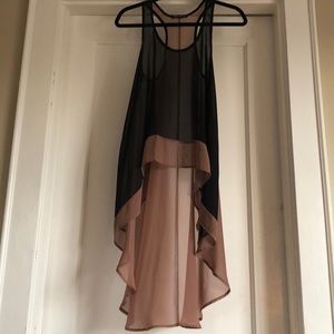 The Vintage Shop Sheer Hi-Lo Top